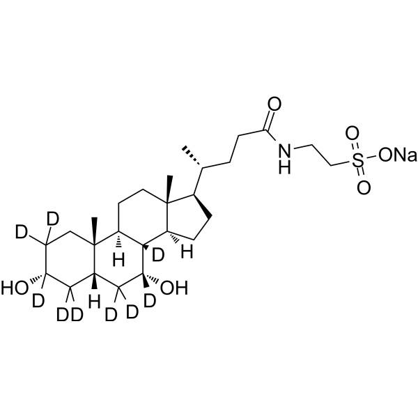 Taurochenodeoxycholic acid-d9 sodium (12-Deoxycholyltaurine-d9 sodium) 2483832-0